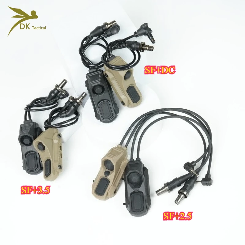 

Тактический выносной переключатель Axon SF 3.5 2.5 PLUG для фонарей M300 M600 и лазера PEQ15, совместимый с MLOK 20 мм, аксессуары для охоты