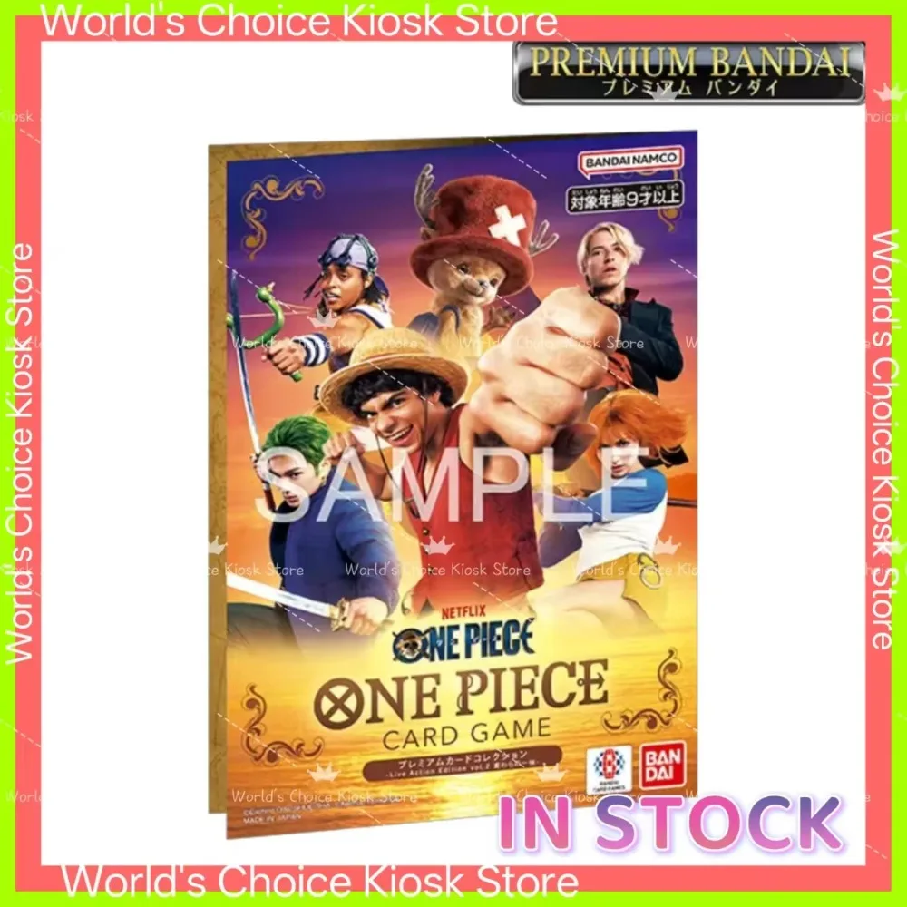 Bandai One Piece Card Game Netflix Live Action Vol2 Premium Card Collection PB Limited Binder Set Anime TCG Collectible Cards