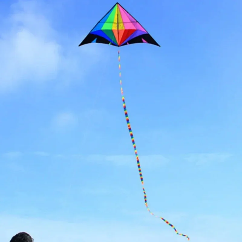 

free shipping large diamond kite flying adults kites delta kites factory Wind chimes beach kite line paragliding equipment wind