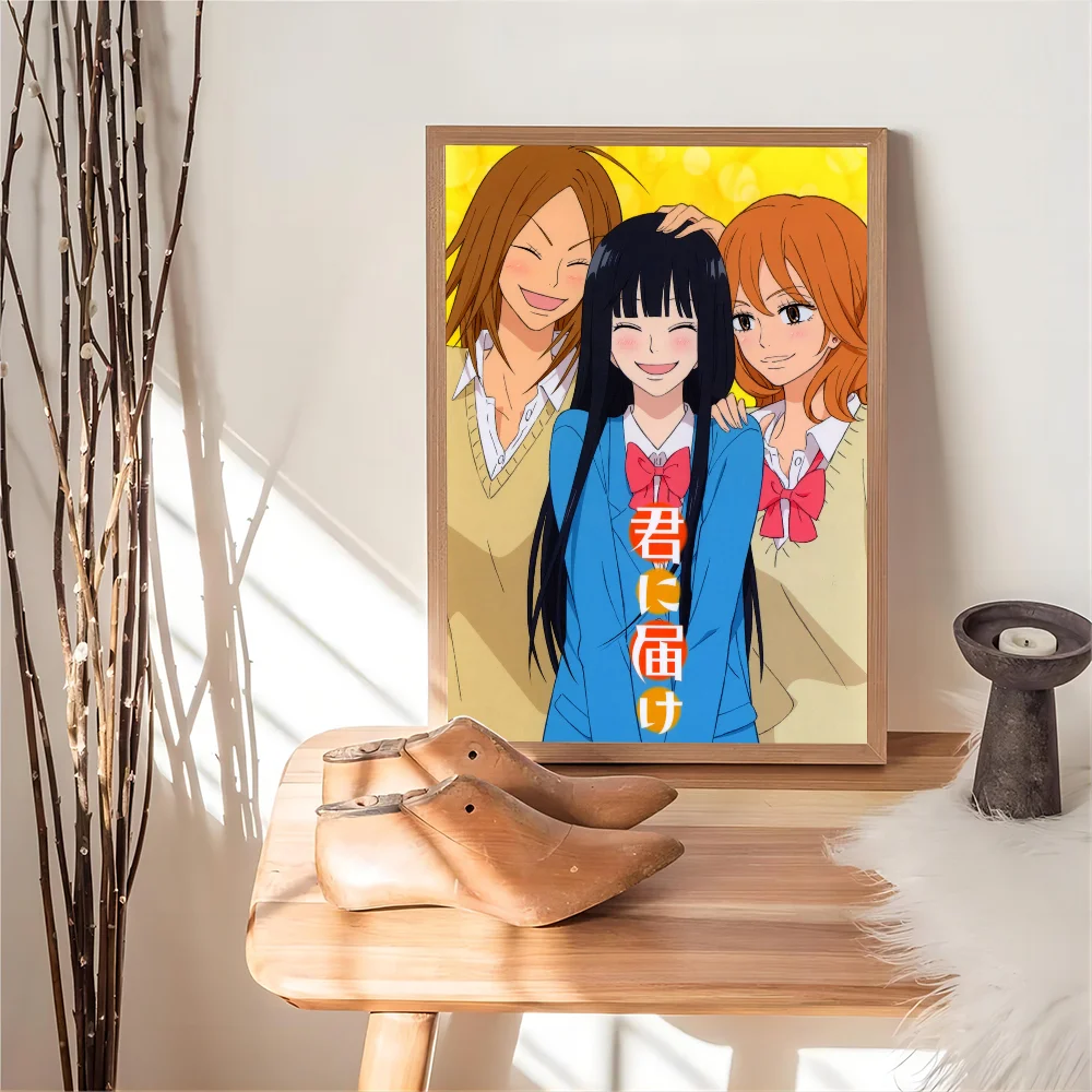 Kimi Ni Todoke Classic Vintage Posters Decoracion Painting Wall Art White Kraft Paper Kawaii Room Decor