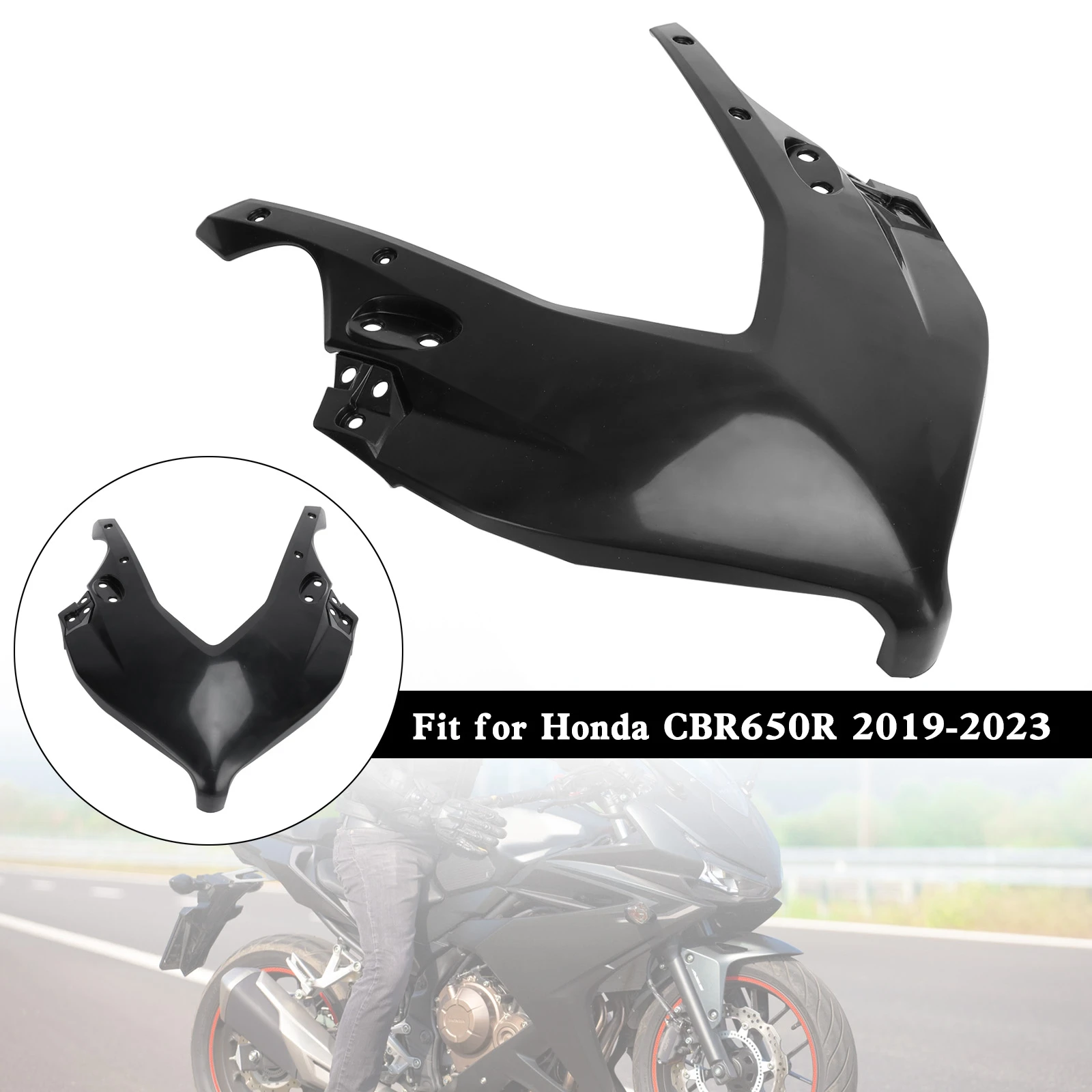 

Artudatech Unpainted ABS Front Headlight Nose Cover Protector for Honda CBR650R 2019-2023