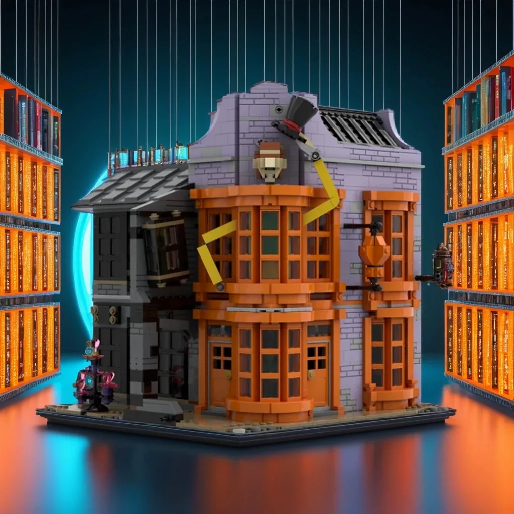 2258pcs MOC Harry Modular Weasley's Wizard Wheezes Model Building Blocks Architecture Craft Assemble DIY Collection Creative