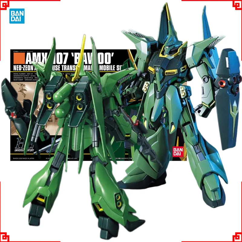 

Bandai Gundam Model Kit HG AMX-107 Bwaoo Neo Zeon Attack Аниме Фигурки Gunpla Строительный комплект Gundam Фигурка Игрушки Подарок для мальчиков