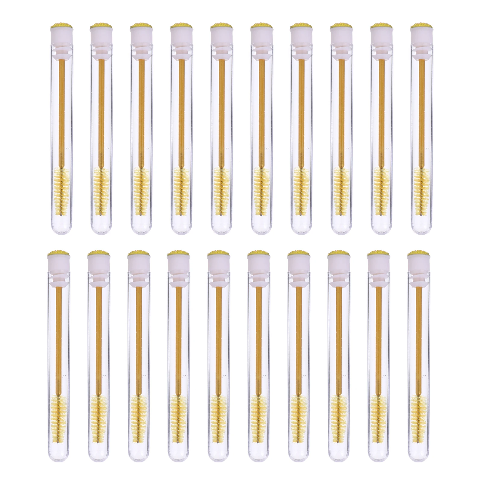 20 قطعة من فرش الرموش مادة ABS تصميم زخرفي ملون من حجر الراين خفيف الوزن وآمن للاستخدام المنزلي في متجر السفر #5