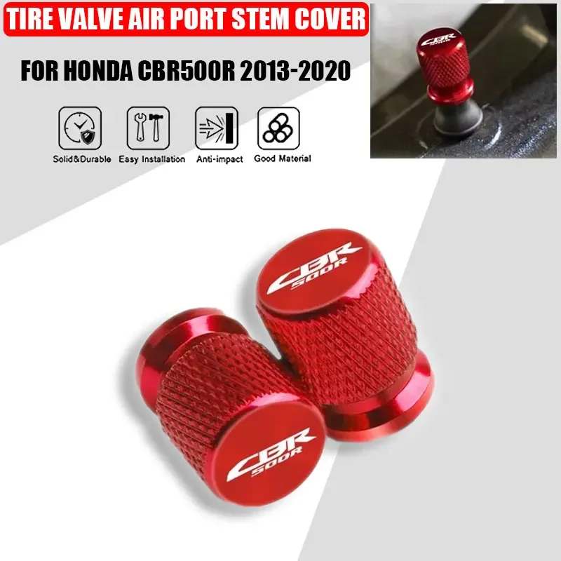 2 Pcs Motorcycle Accessories For  HONDA CBR500R CBR500 R CBR 500R CBR 500 R 2013-2020 Metal Tire Valve Air Port Stem Cover Caps