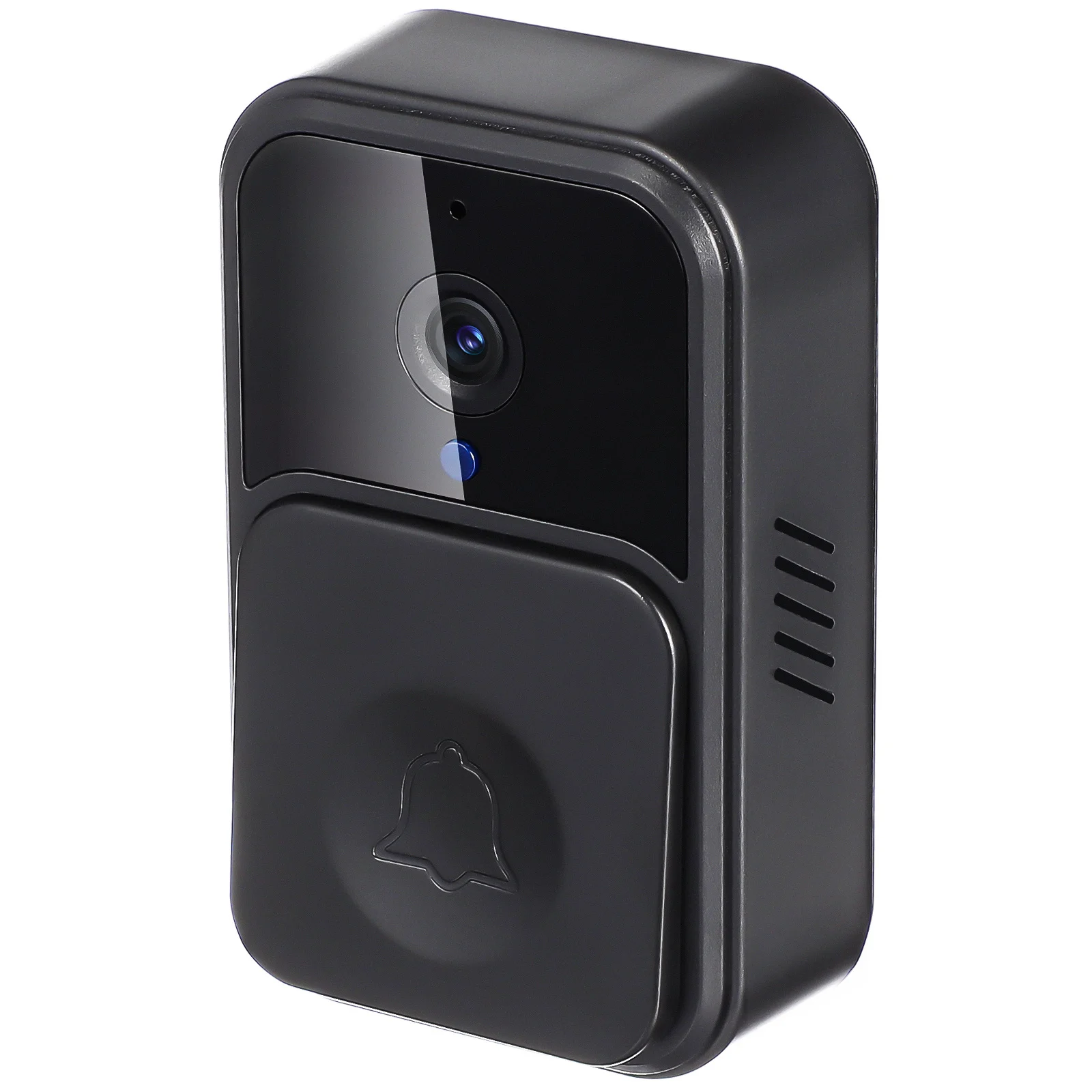 Wireless Video Doorbell Smart Night Vision Two-Way Audio Playback Encrypted Records Easy Install for Home School Office