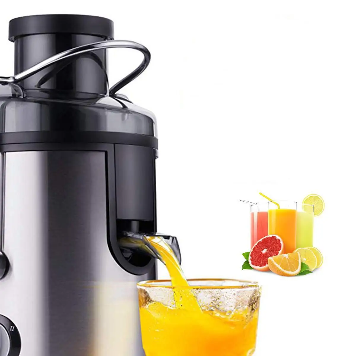 Juicer Household Multifunctional Juice Residue Separation Stainless Steel Automatic Fruit And Vegetable Squeezer