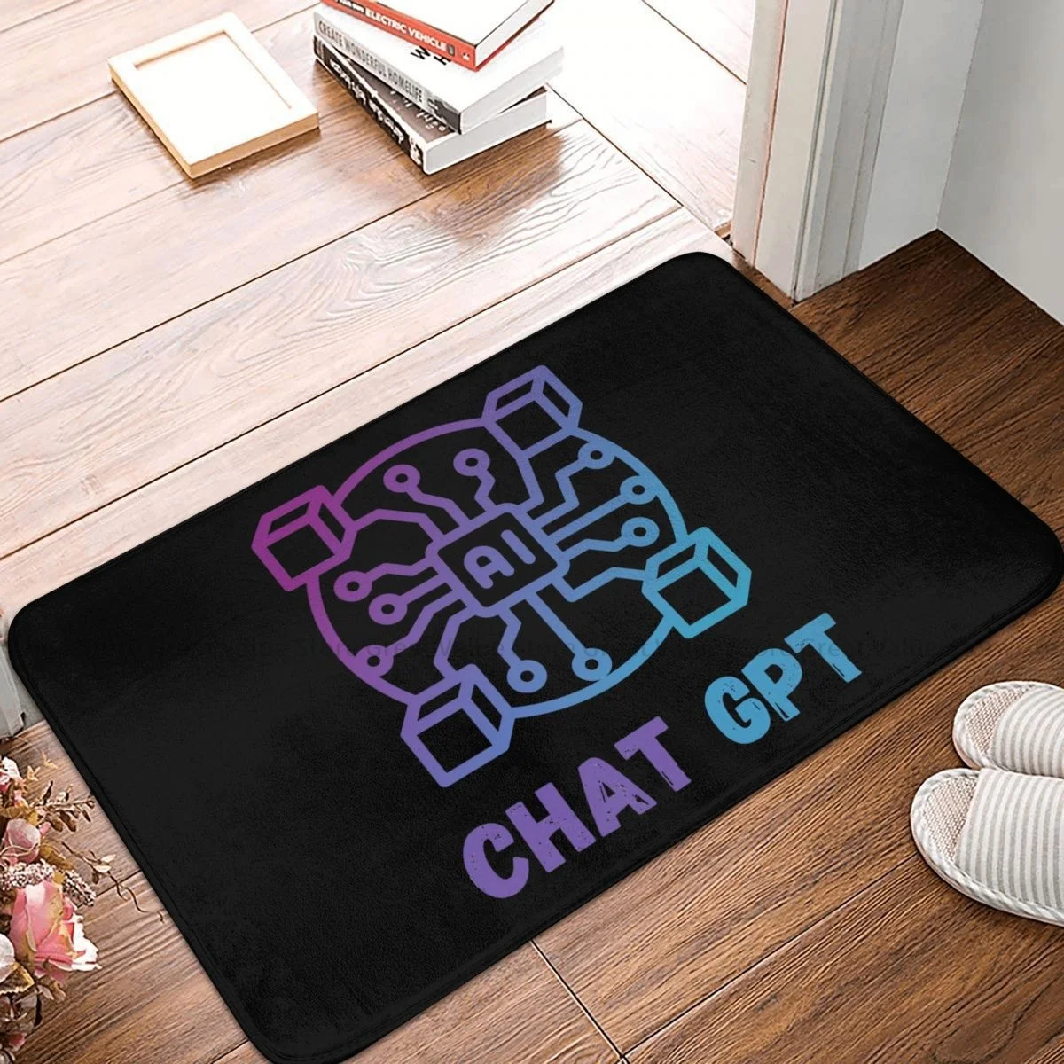 

ChatGPT Non-slip Doormat Kitchen Mat AI CPU Floor Carpet Welcome Rug Bedroom Decorative