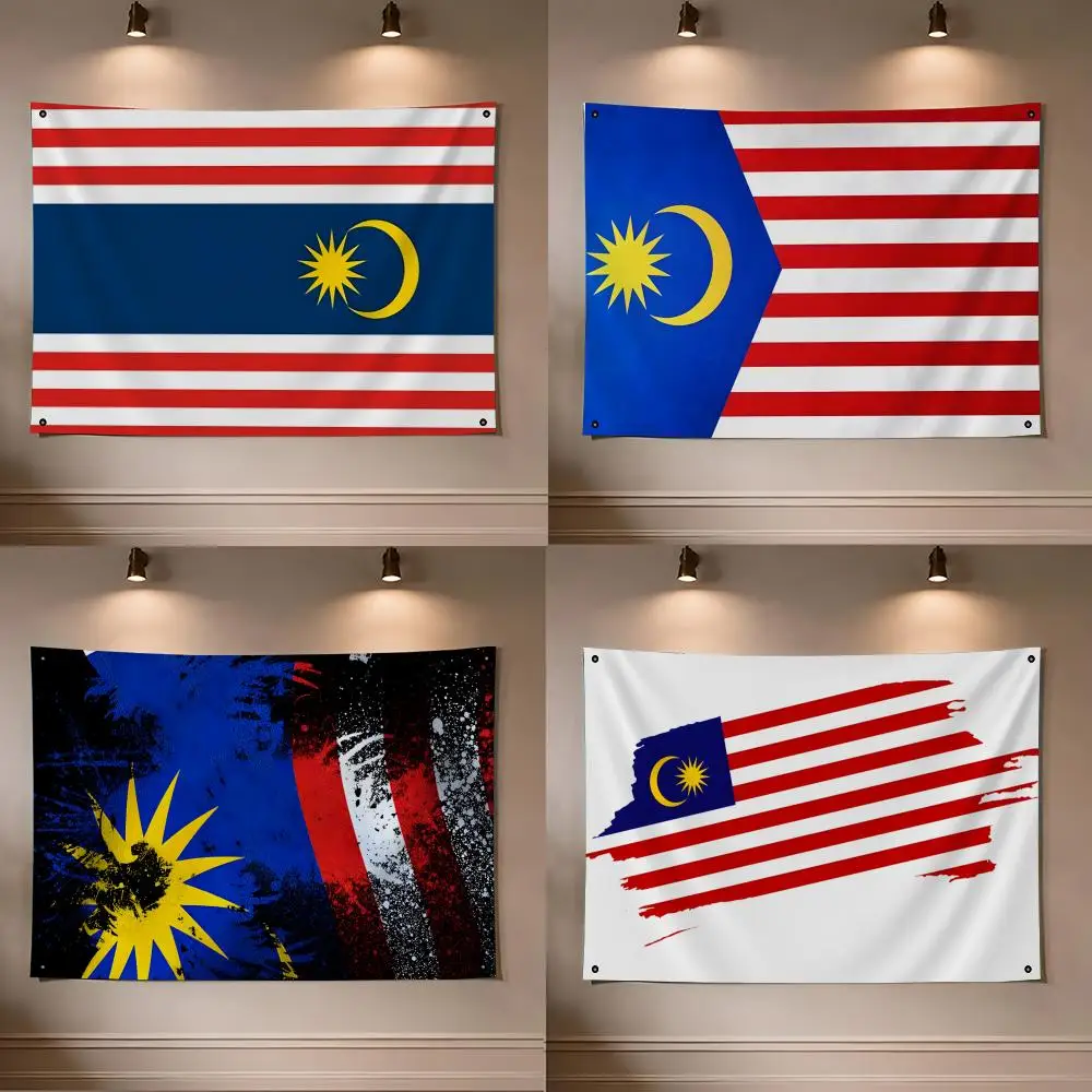 Symbol F-Flag of Malaysia Flags flag For Room Dorm Camping Picnic Art Style Garage Bar wall Decoration Banner