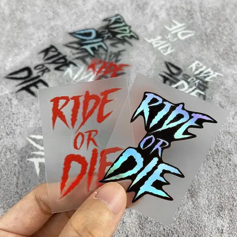 1 ملصق دراجة "Ride and Die" PVC مقاوم للماء، مناسب للأنبوب العلوي لدراجة الطريق، أنبوب الرأس، الإطار، مخصص في الهواء الطلق #2