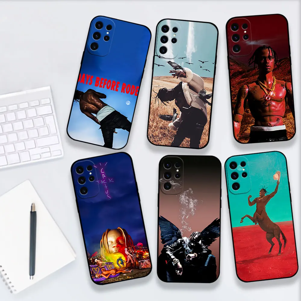 Travis Scott days before rodeo For Samsung Galaxy A54 A73 A72 A71 S23 S22 Ultra phone Bumper Case Thin Soft Silicone Black Cover