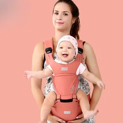 Baby Baby Sling Multi-functional Front Hugging Double Shoulder Baby Waist Stool Newborn Stool Holding Baby Artifact