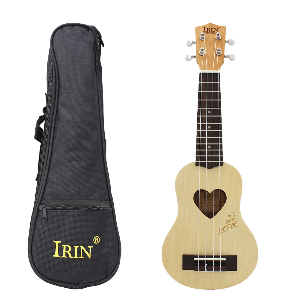 

IRIN 17 Inch Ukulele 4 Strings Mini Hawaiian Guitar Heart Shaped Ukulele Guitarra Kids Gifts Stringed Musical Instruments