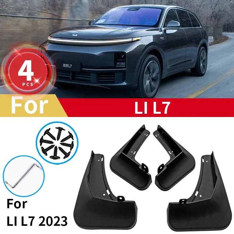 Mudguards For Lixiang Li Auto L7 lixisng Leading Ideal 2023 Mud Flaps Splash Guards Fender MudFlaps Front Rear Car Accessories