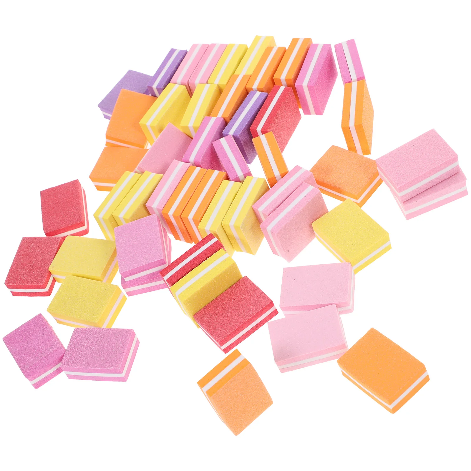 50 Pcs Nail Rasp Manicure File Oil Files Tool Sanding Buffer Blocks Natural