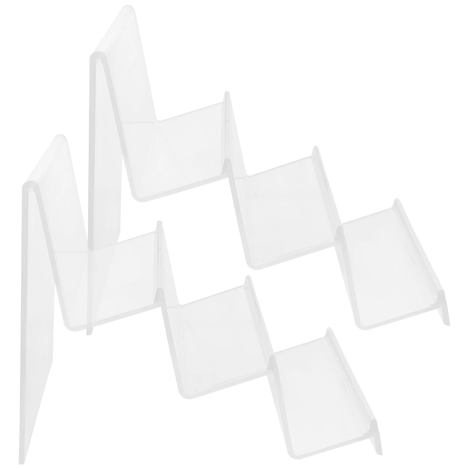 

2 Pcs Wallet Display Rack Jewelry Holder Purse Stands for Facial Mask Acrylic Retail Pocketbook Handbag