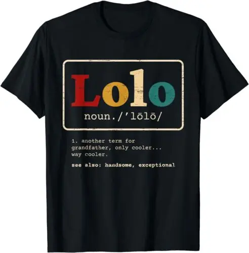 Lolo-Camiseta de abuelo filigrino para un Pinoy, definición