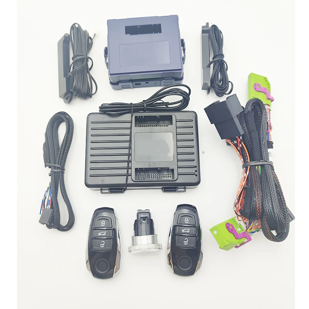 

Remote Start Keyless Car Engine Ignition Starter Push Button Start System for For Volkswagen Touareg 2004-2010 With 2 Remote Key