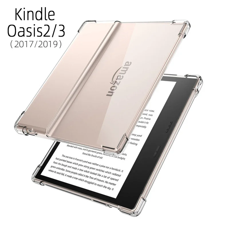 

Funda For Amazon Kindle Oasis 2/3 9th 10th Generation 2017 2019 Case 7.0 inch Silicone Soft TPU Transparent Airbags Tablet Cover