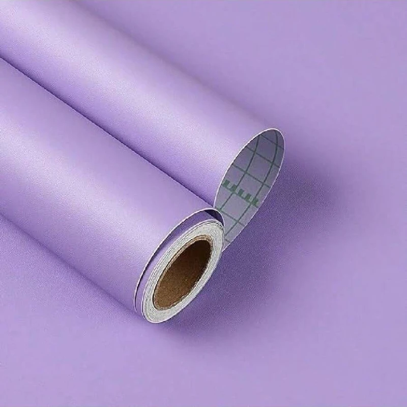 Purple Thickened Frosted Self-Adhesive waterproof Wallpaper Removable For Bedroom Living Room Furniture Renovation Wall Sticker