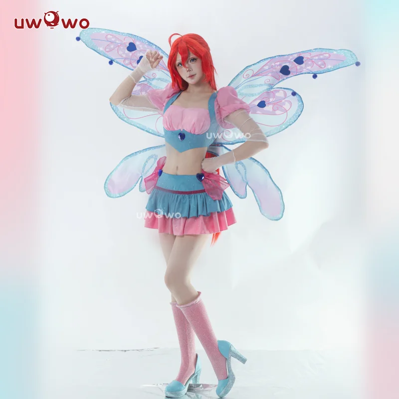 

LAST BATCH UWOWO Bloomm S4 Anime Cosplay Costume Big Fairy Wings Cosplay Princes Costume Outfit Butterfly Halloween Costumes