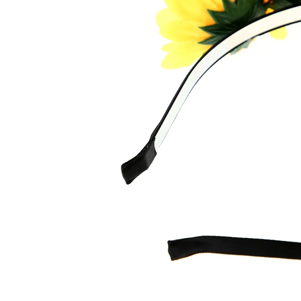 

2pcs Daisy Sunflower Hairband Floral Headband For Women Party Graduation Photo Shoots Costume Accessory