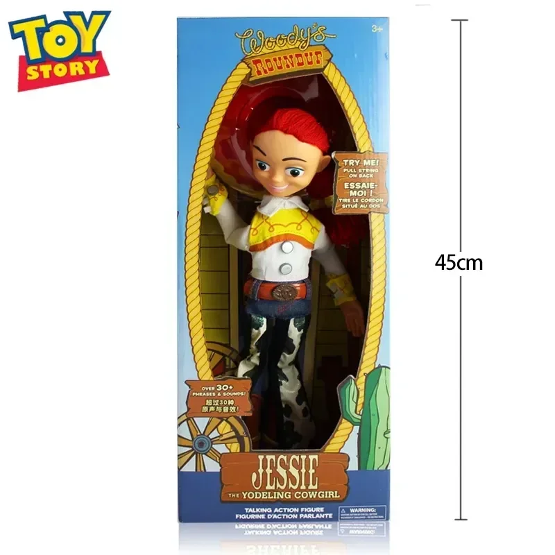 Disney New Movie Toy Story In Stock, Detective Woody, Tracy Toys, Buzz Lightyear Sound Glowing Toys, Dolls, Handmade Model Gifts