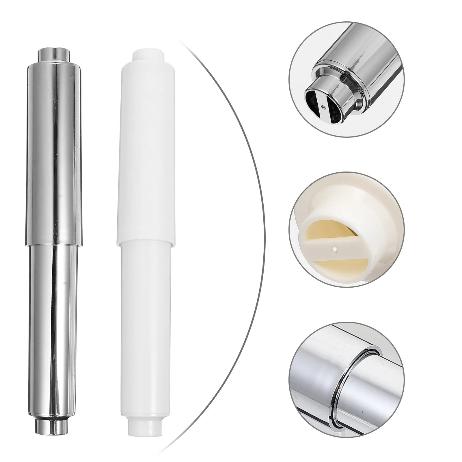 3 Pcs Toilet Paper Holder Stick Towel Rod Tissue Box Spindle Replacement Winder