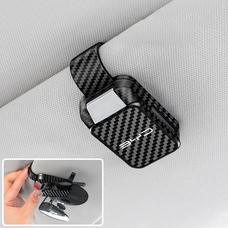 

Car Sun Visor Eyeglasses Holder Sunglasses Clip For BYD Song Atto 3 Seal E6 Tang F3 L3 D1 Qing Yuan S6 F0 I3 S7 G3 M6 Accessorie