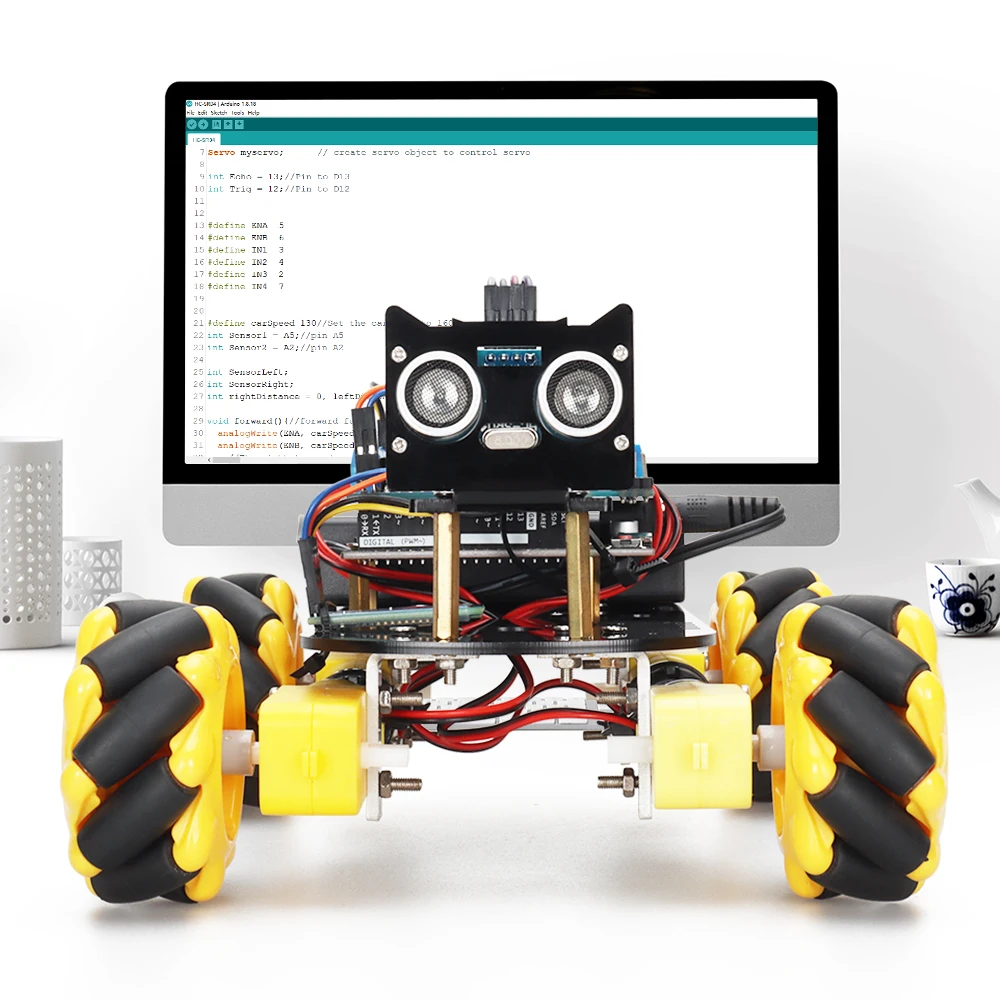 Smart Robot Car Kit For Arduino Programming Educational Project Develop Skill Learning Robot Kit Automation Robot with Codes