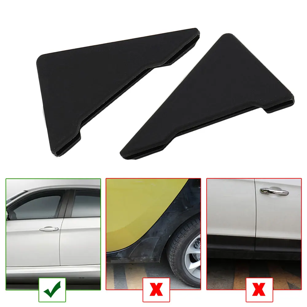 

2Pcs Black Car Door Corner Covers Anti-collision Auto 90 Degree Door Angle Covers Dustproof Exterior Parts Car Decor Accessories