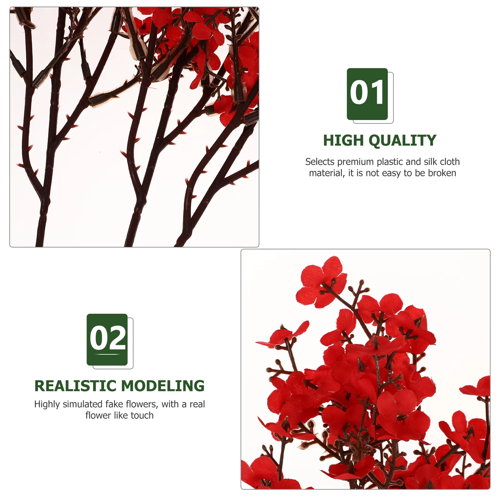 

6pcs Simulated Gypsophila Decor Premium Artificial Flower Diy Silk Floral Arrangement Fake Blossom Indoor