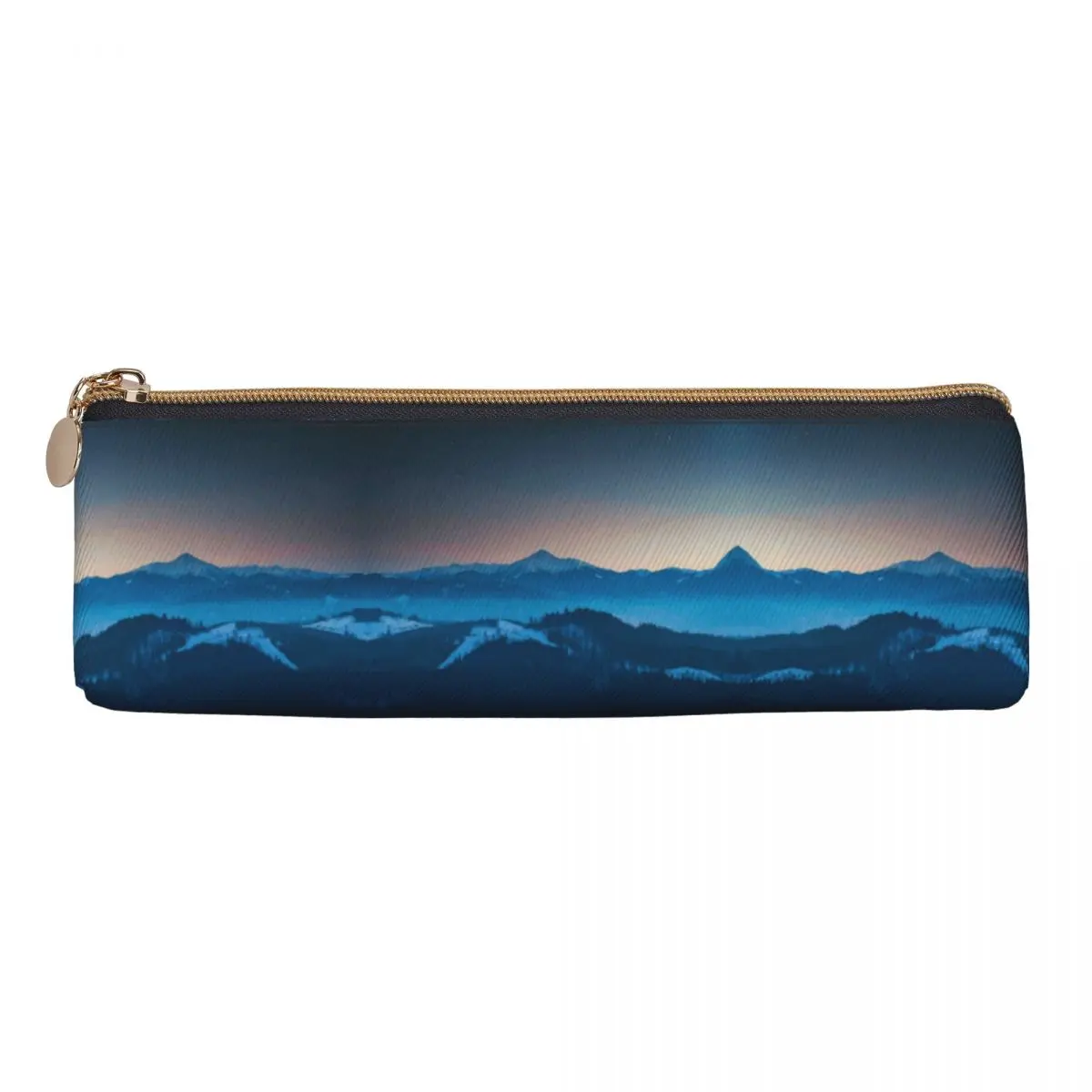 Foggy Mountains Panorama Pencil Case Nature Landscape School Pencil Cases Triangle Kids Cute Large Pencil Box School Stationery