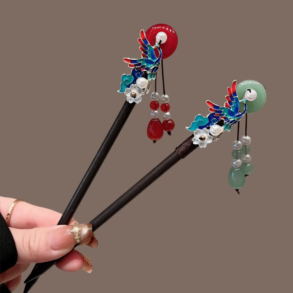 1pc 절묘한 패션 활기찬 중국 머리 스틱 다채로운 악센트와 다양한 동양 디자인 섬세한 Hanfu 액세서리