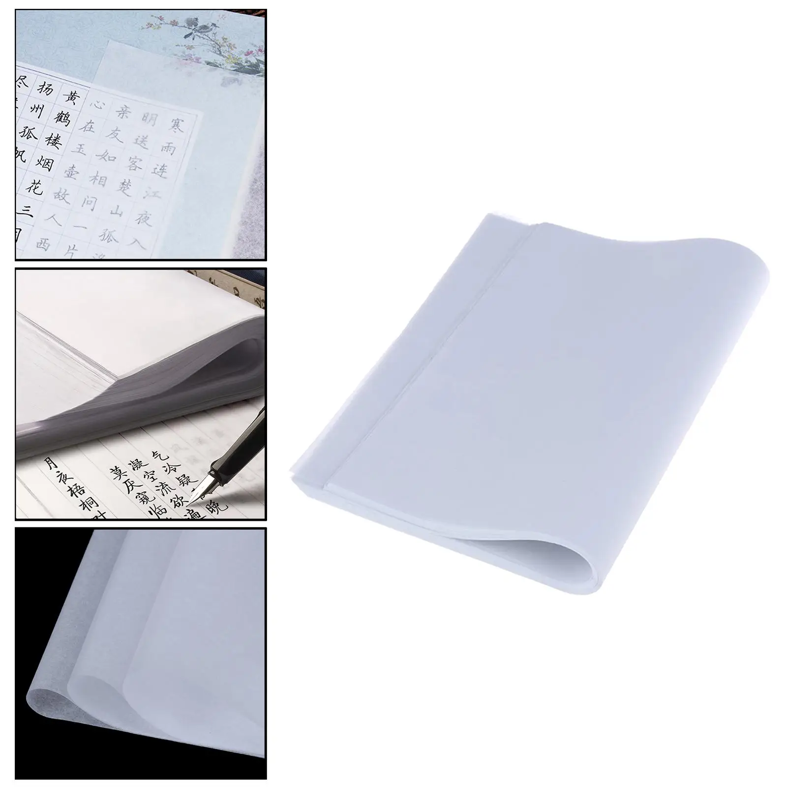 

500 Sheets A4 Thin Translucent Calligraphy Copy Drawing Sheets for Art Tracing and , Lightweight, Smooth, No Rough