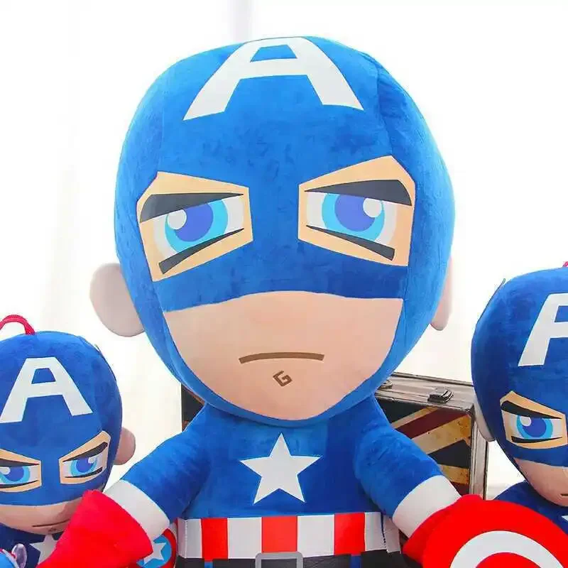 Disney-juguetes de peluche de Spiderman para niños, muñecos de película de los Vengadores de Marvel, héroe de peluche suave, Capitán América, Iron,