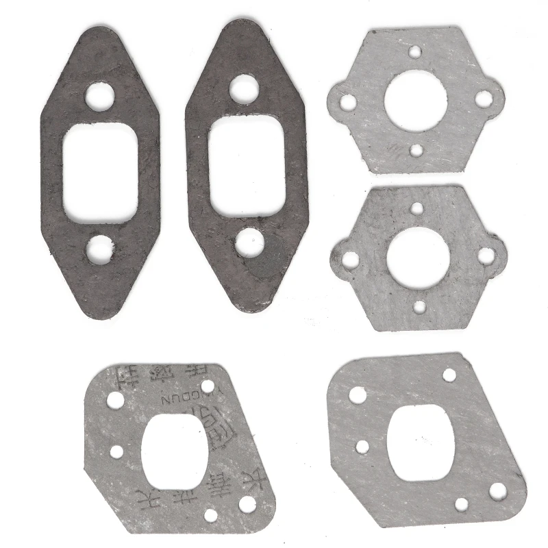 

Q39F 2 Sets Durable Chainsaw Carburetor Intake Manifold Muffler Gasket for 350 351 P350 Partner Accessories