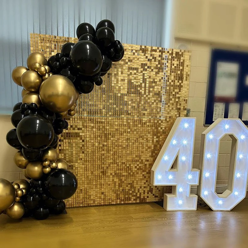 16/18 stücke Dekorative 3D Bachelorette Party Vorhang Schimmer Pailletten Wand Hintergrund Panels Hochzeit Engagement Zimmer Hintergrund Dekor