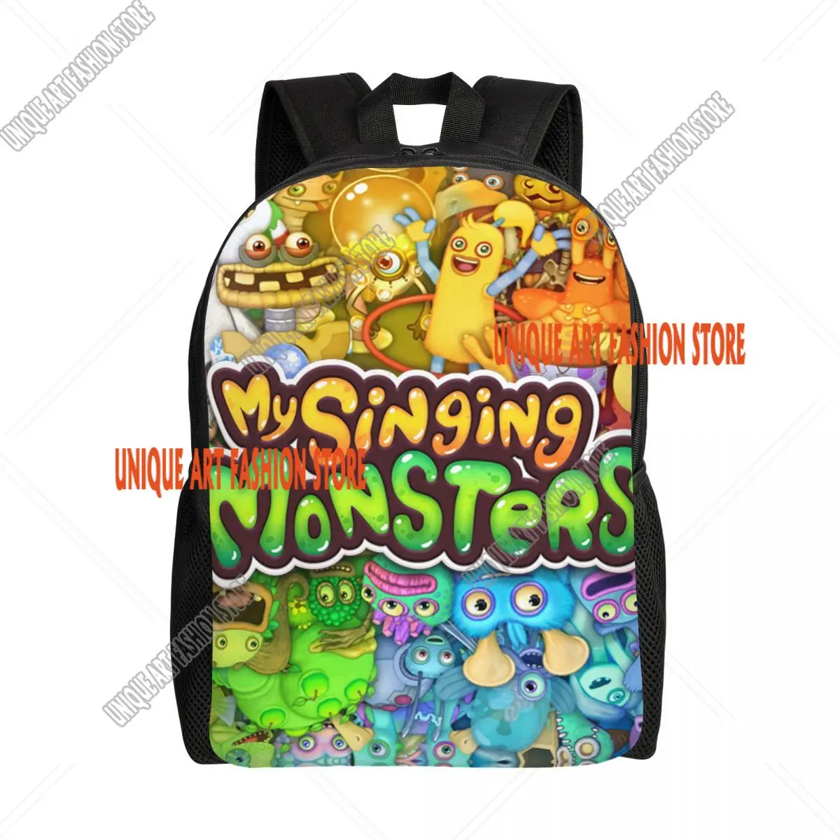 3D Printing My Singing Monsters Backpacks for Girls Boys Cartoon Anime Game School Travel Bags  Bookbag Fits 15 Inch Laptop