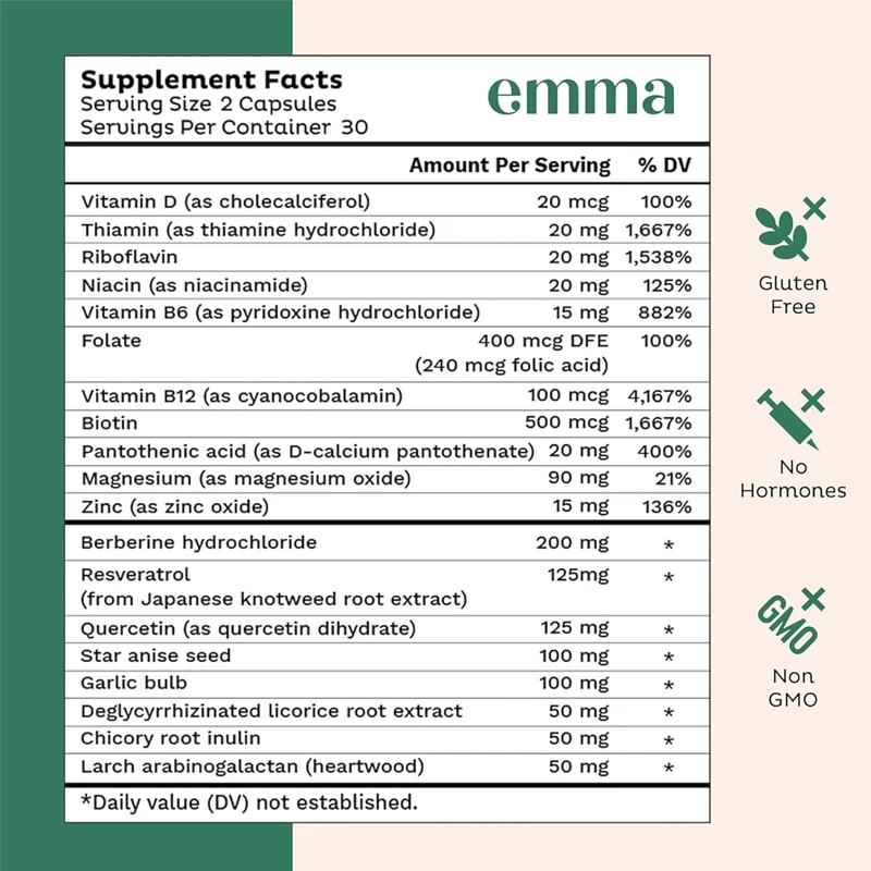 Relieve Gas and Bloating, Repair Intestinal Health and Colon Cleansing Formula with Magnesium, Vitamin D, Quercetin, Etc