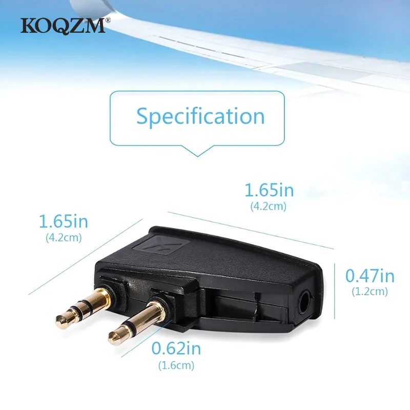 3.5mm Adapter Headphones Airplane Airline Flight Stereo For 700 QC45 QC35 QC3 QC25 QC20 QC2 QC15 OE2 OE2I AE2 AE2I AE2W