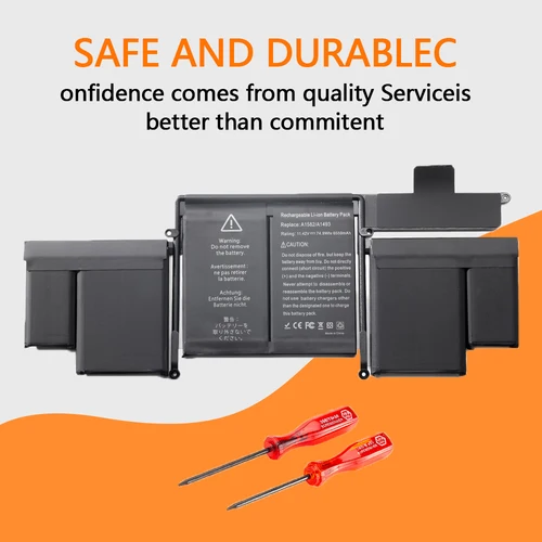 Imagen 2 del producto Batería para MacBook Pro MacPro 13 ""A1502 ME865 ME864 MF839 A1493 A1582 batería genuina para ordenador portátil