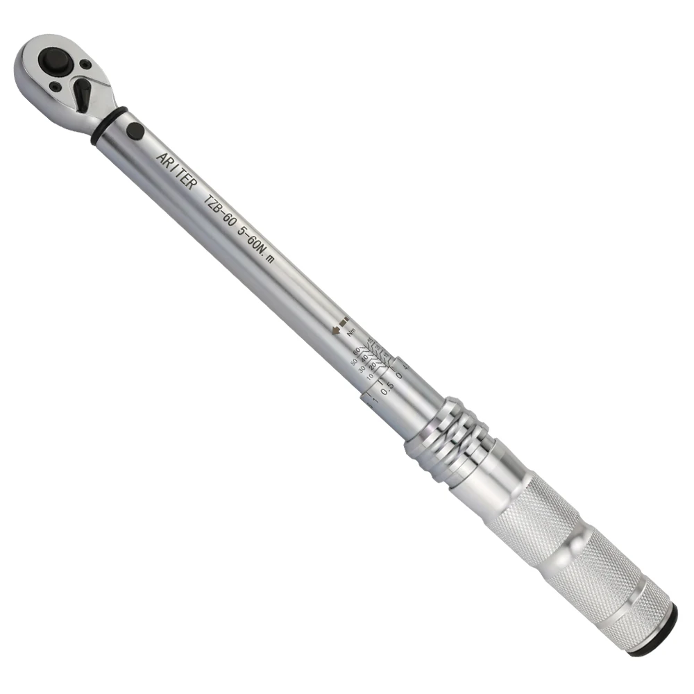 ARITER 1/4 3/8 1/2 Square Drive Torque Wrench 0.5-350N.m Accuracy 3% Car Bike Repair Hand Tools Spanner Two-way Ratchet Key