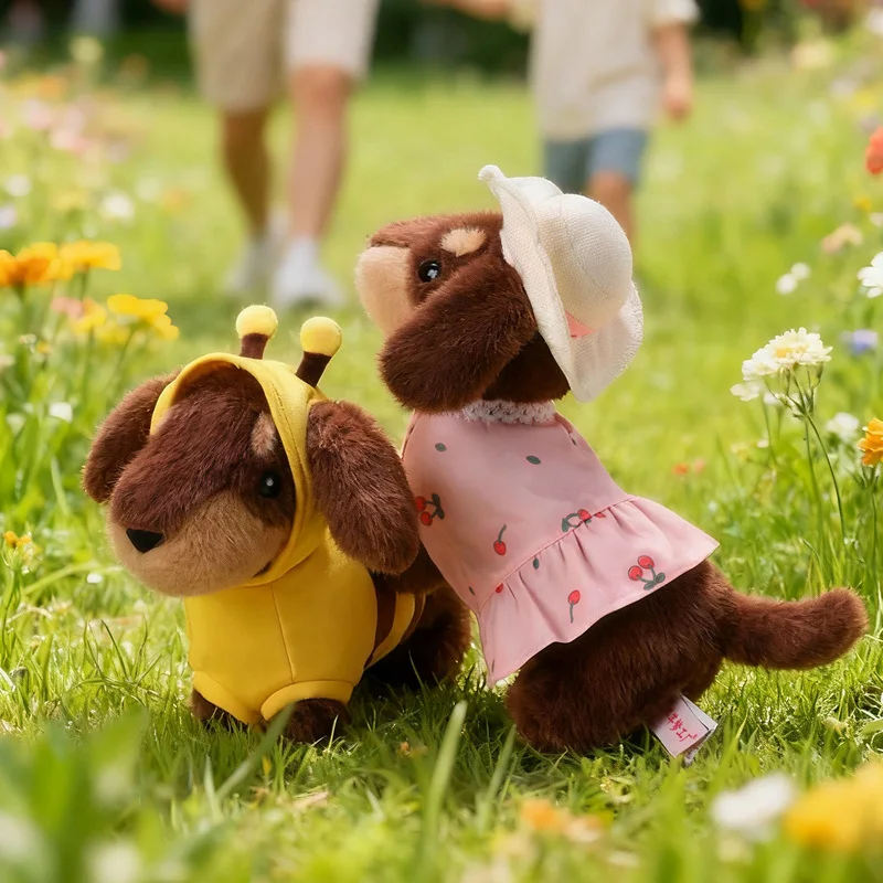 Lindo abeja Dachshund juguete de peluche Animal suave decoración del hogar juguetes cómodos de alta calidad regalo de cumpleaños para niños regalo de compañero