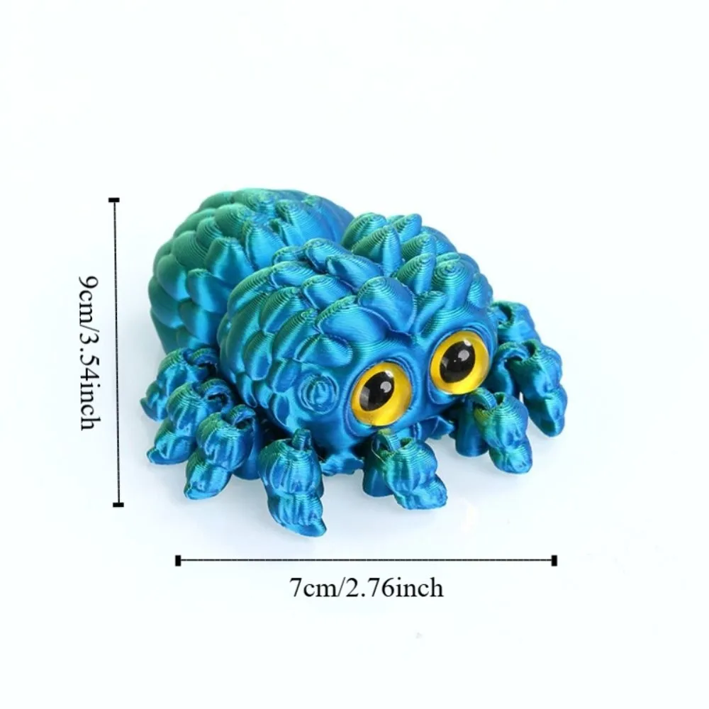 リアルなデザイン 3D プリントクモの装飾デスクトップサイズ家の装飾スタイル 3D プリントクモの置物カラフルな外観
