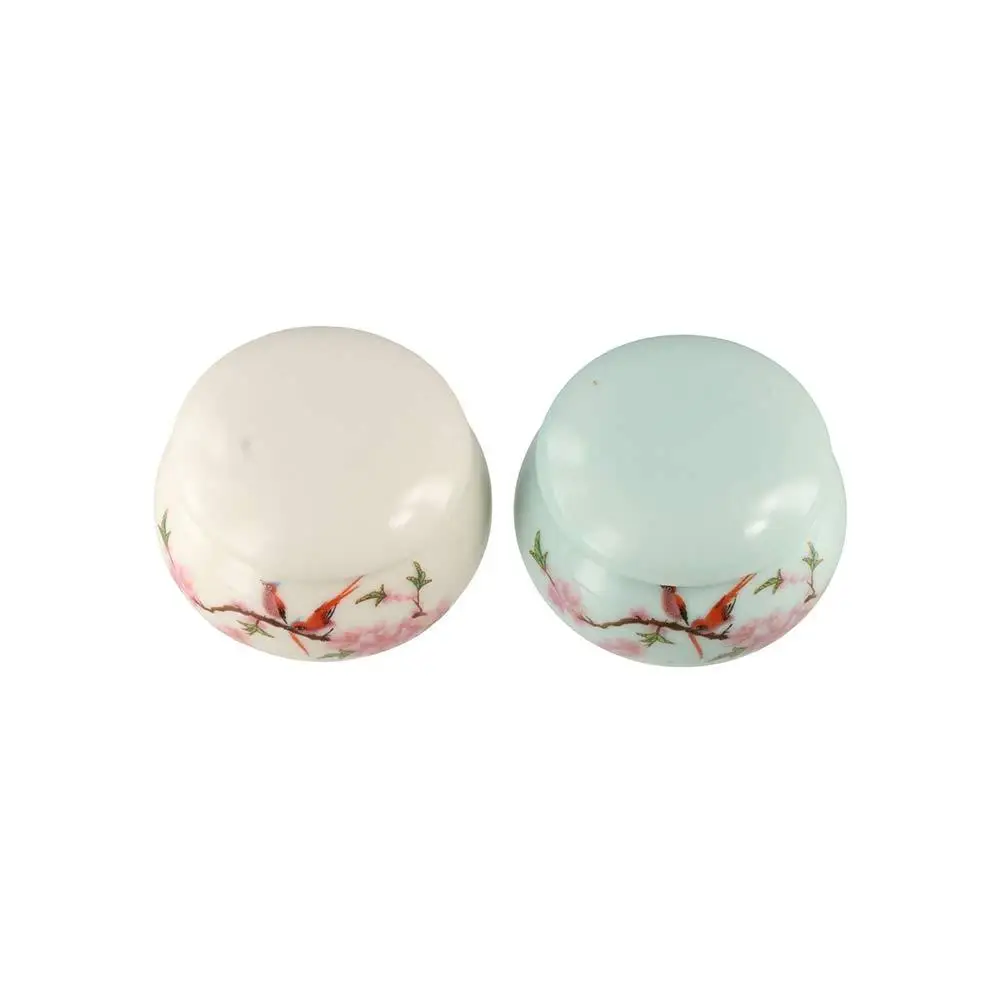 Petits pots en céramique à glaçure légers, Mini tasse à ongles Portable avec couvercle, boîtes de médicaments étanches et résistantes à l'humidité pour femmes