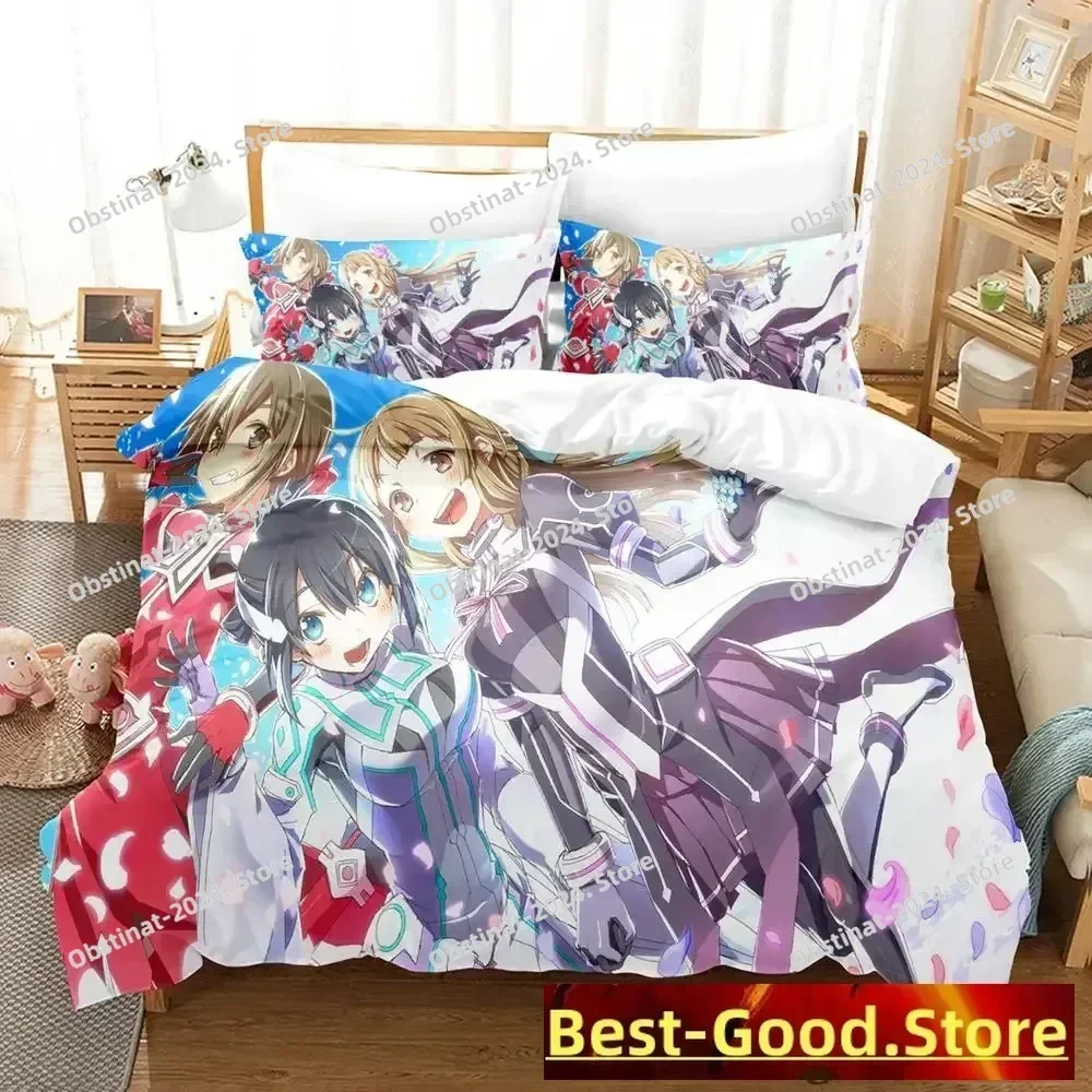 Yuki Yuna is a Hero Bedding Set Printed Bed Set With Pillowcase Bed Duvet Cover Soft Single Double Queen Super King Size Bedroom