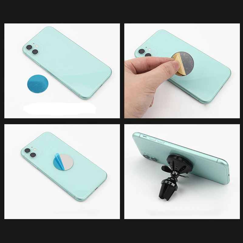 Universal Mobile Phone Metal Plates for Magsafe Cell Phone Holder Iron Sheet in Car Disk Mount Phone Sticker for Magnetic Stand image 5