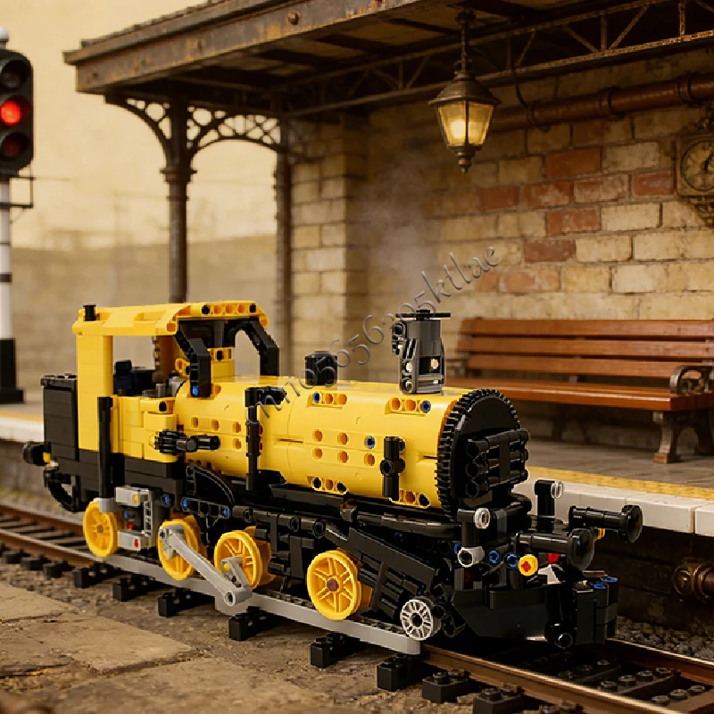1083 PCS Steam locomotive 42108 Alternative Model Loader Tractor Trailer Model Technology Building Blocks Set Children Toys Gift