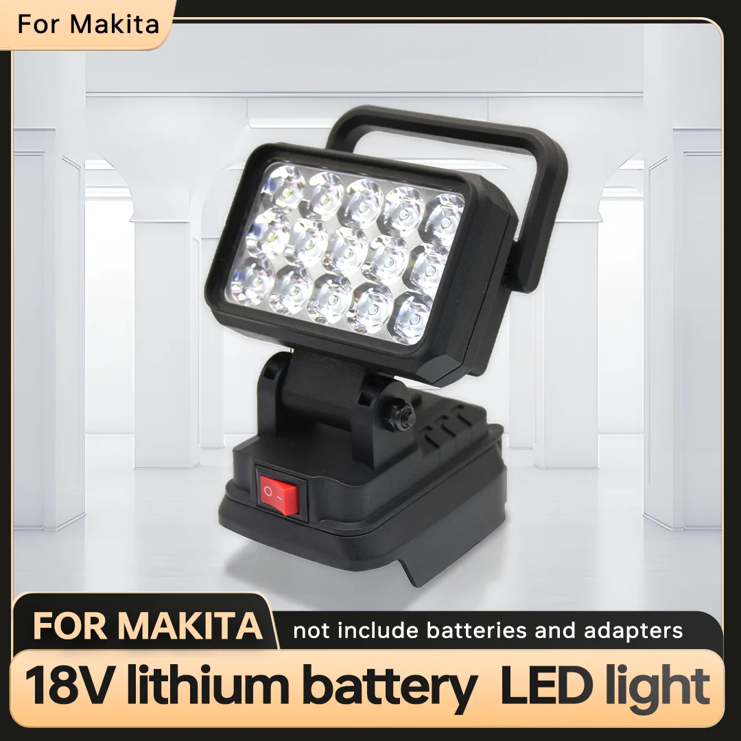 

LED Working Light For Makita 18V Li-ion Battery LED Work Light Flashlight Portable Emergency Flood Lamp Camping Lamp